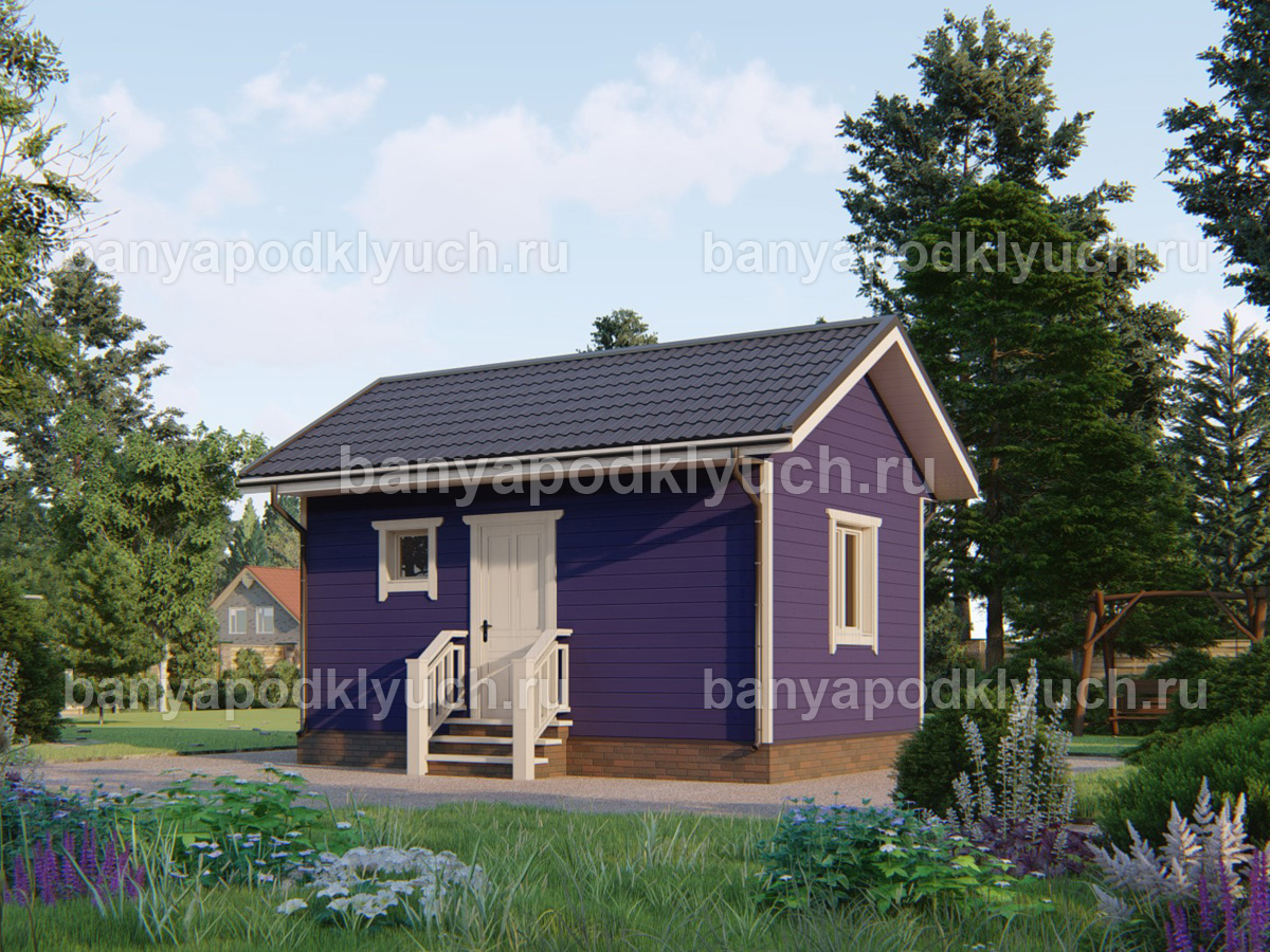 Каркасная баня 6x4 м Каркасная баня 6x4 м