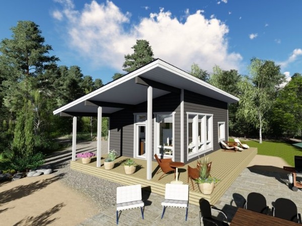 Баня из бруса 8,6 на 6,1 м